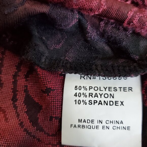 Asymmetric Long Sleeved. Button Down Mix Media Blouse Size Small - Picture 6 of 7